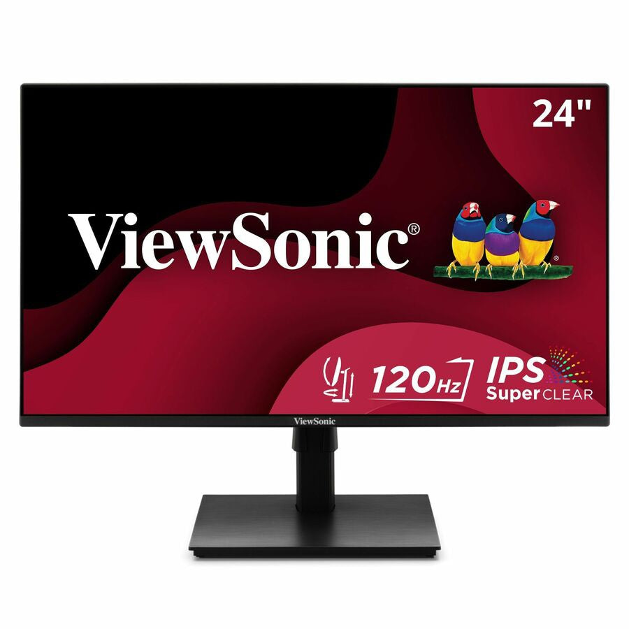 ViewSonic 24in 1080p 120Hz VA Monitor with Ergonomic Stand for Gaming & Work