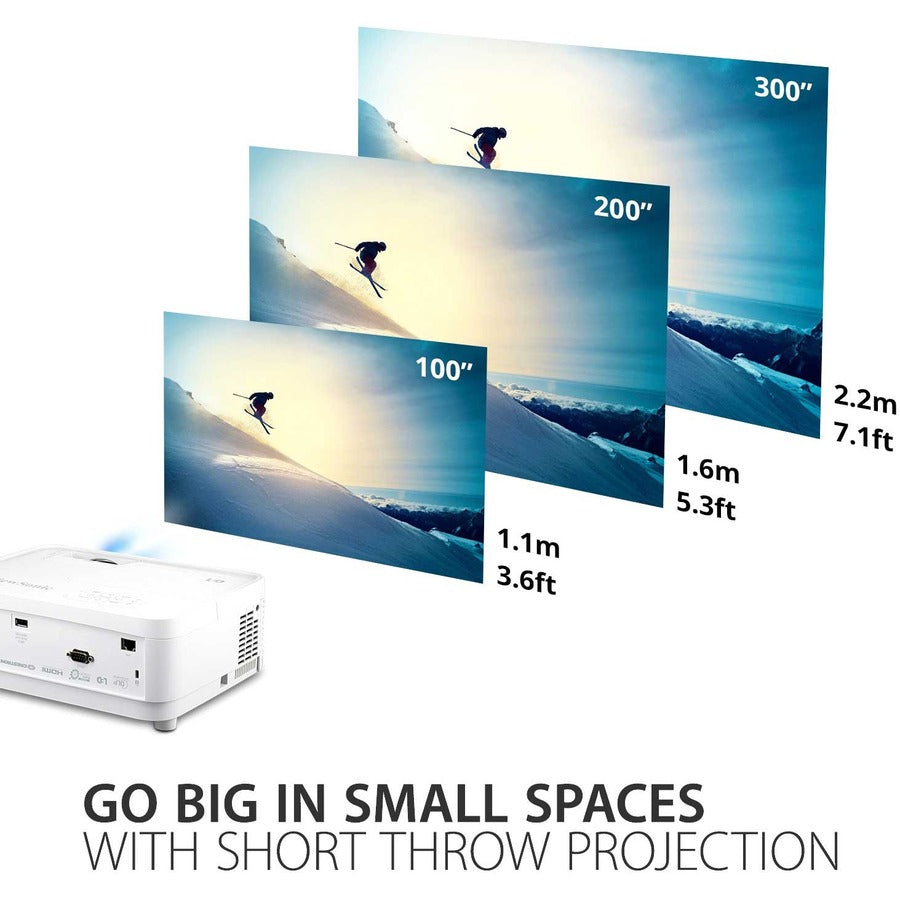 ViewSonic 3000 Lumens Wxga Short Throw Led Projector LS550WH