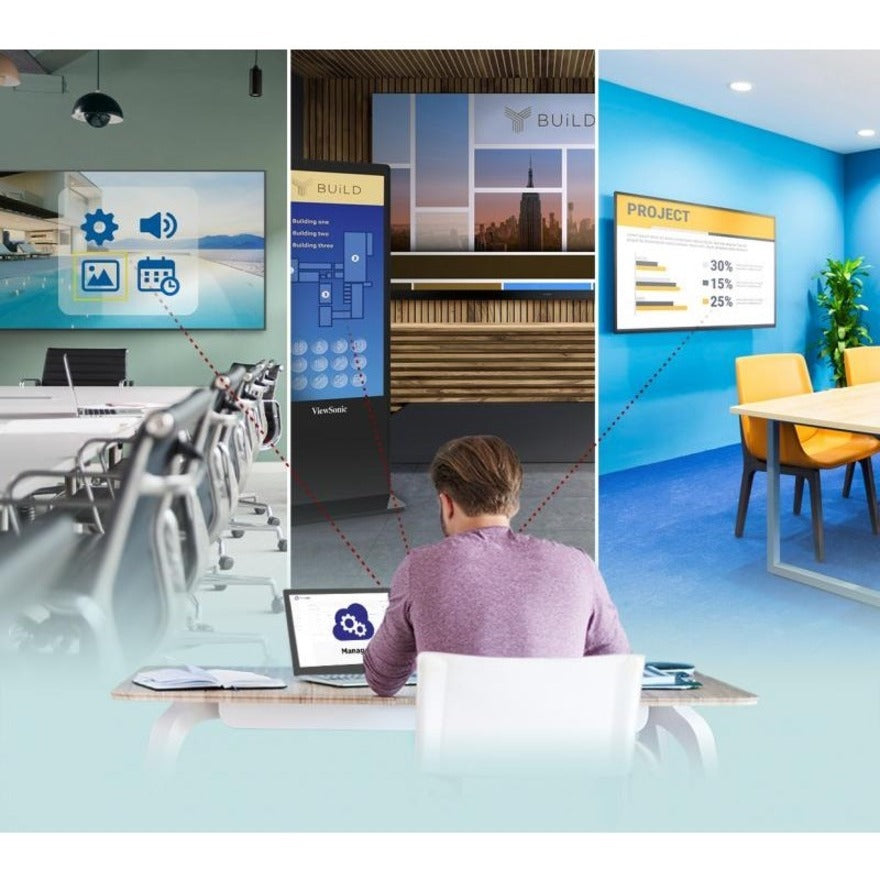 ViewSonic CDE6512 65" 4K Ultra HD Wireless Presentation Display - Digital Signage with Embedded SoC | ViewSonic