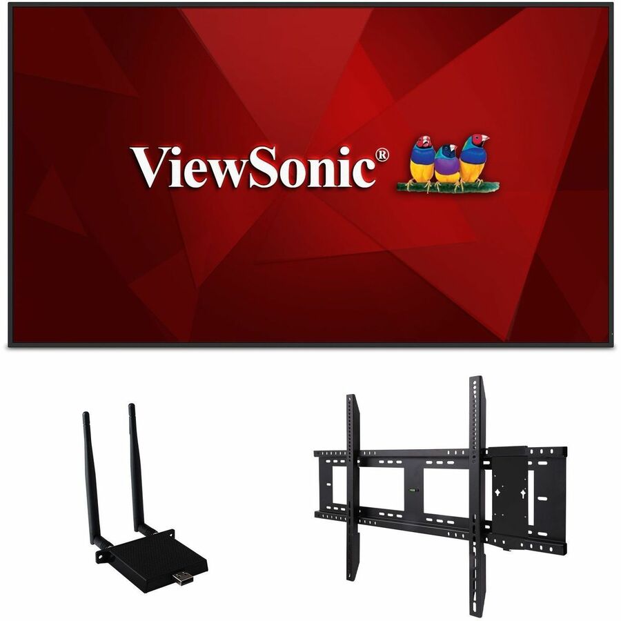 ViewSonic Commercial Display CDE5530-E1 - 4K, Integrated Software, WiFi Adapter and Fixed