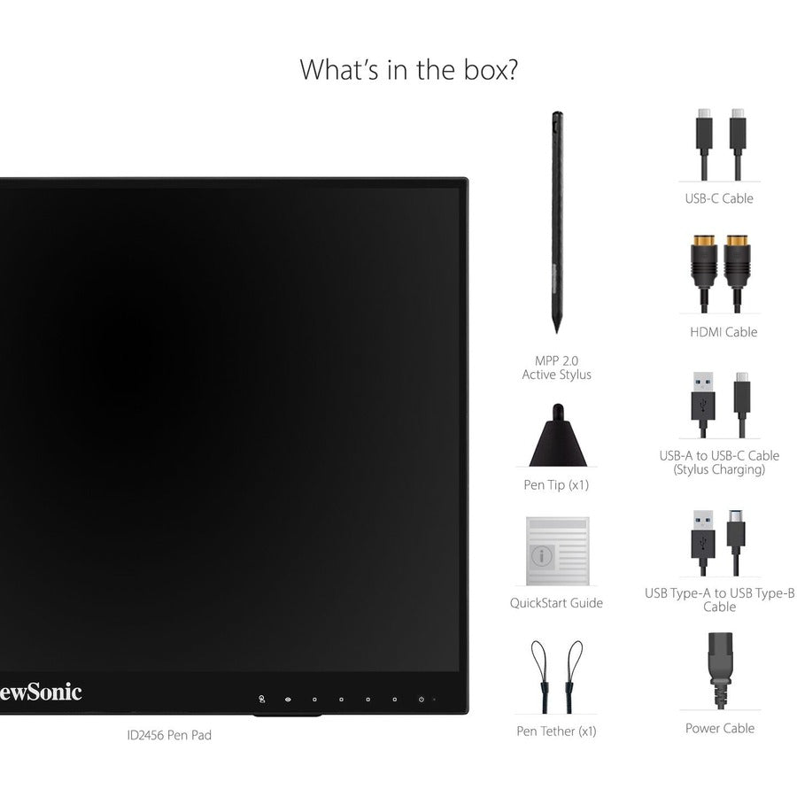 ViewSonic ID2456 24 Inch Touch Display - Interactive Pen Display with Active Stylus | ViewSonic