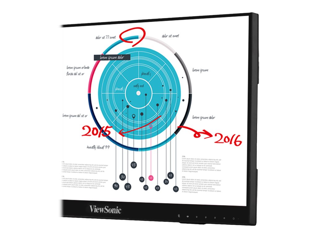 ViewSonic ID2456-C1 - LED monitor - 24 - touchscreen - 1920 x 1080 Full HD (1080p) - 350 cd/mï¿½ - 1000:1 - 14 ms - HDMI