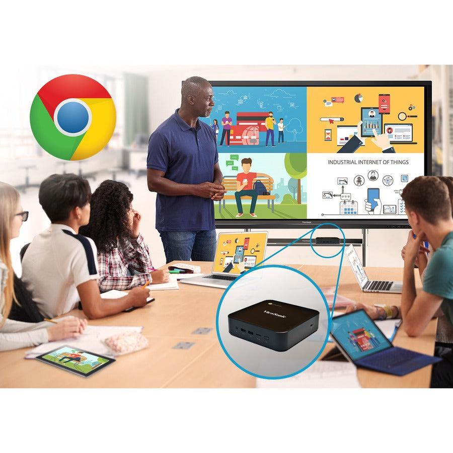 ViewSonic IFP7550-C4 - 75" ViewBoard Interactive Flat Panel Bundle with Chromebox