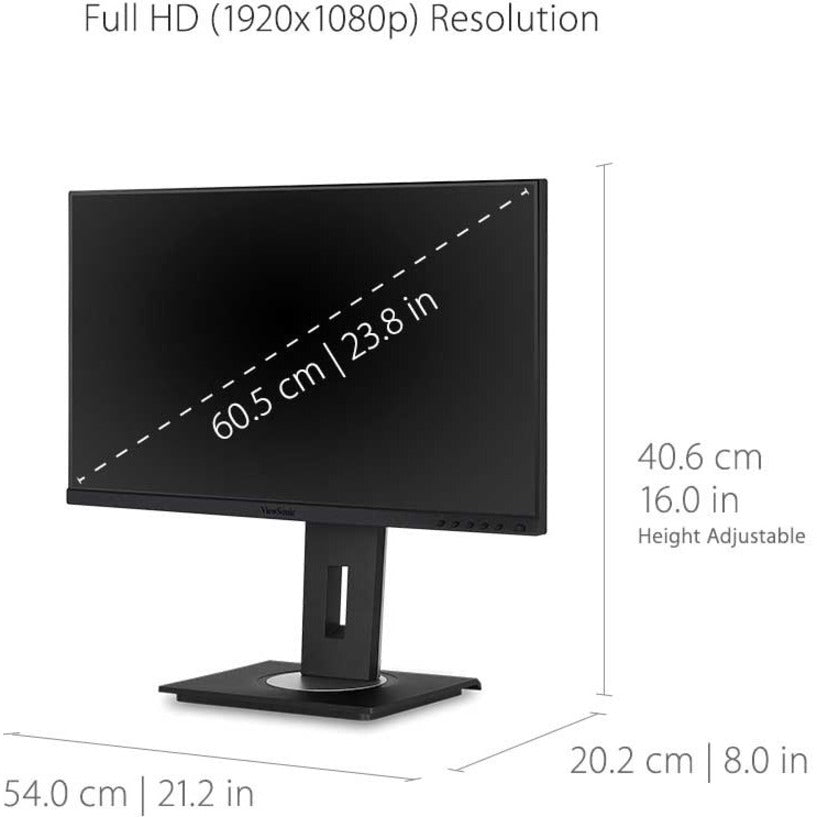 ViewSonic VG2455 24" Advanced Ergonomics Business Monitor