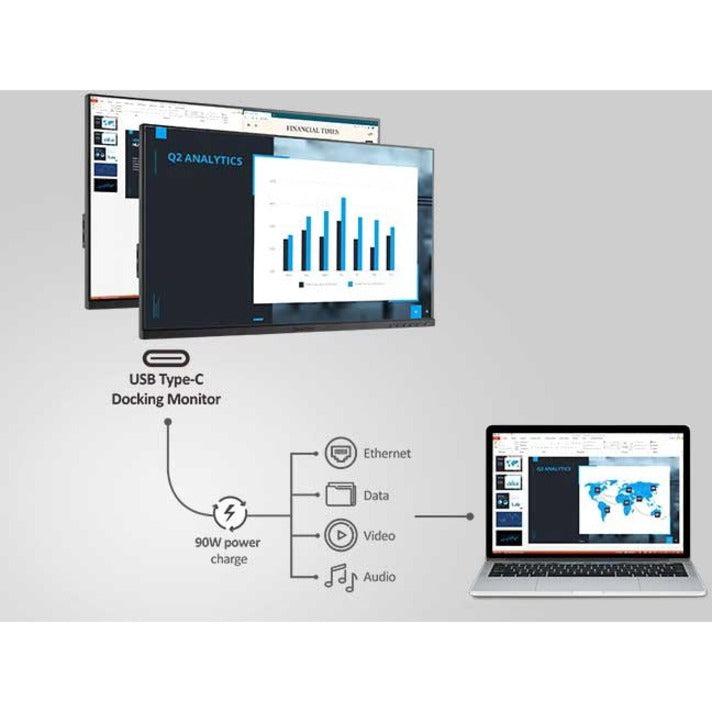 ViewSonic VG2455_56a_H2 24" Dual 1080p IPS Docking Monitor - USB-C Head-Only | TechSoft
