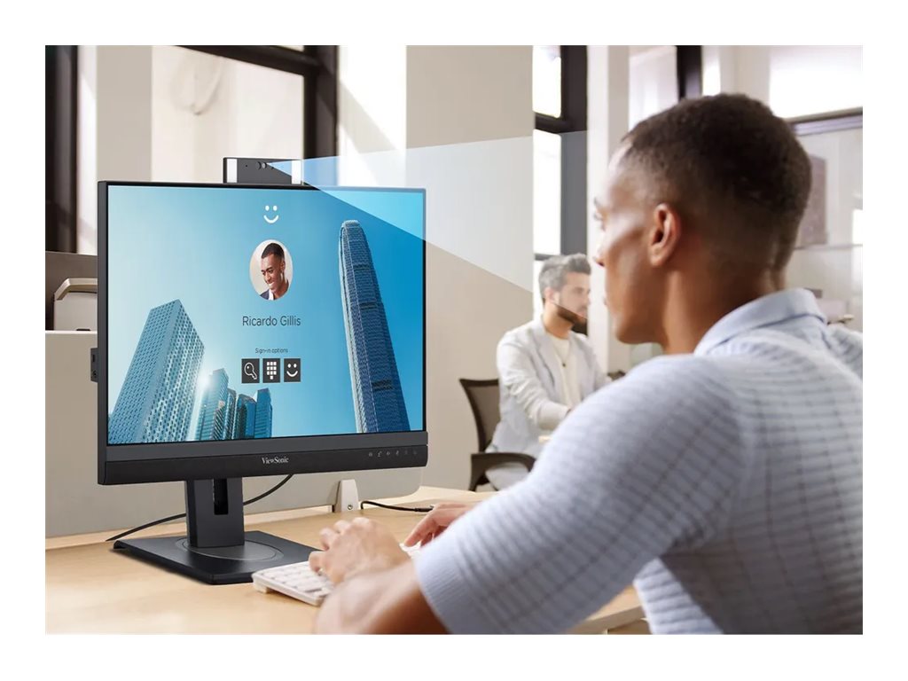 ViewSonic VG2457V Video Conferencing Monitor - 24 FHD 100Hz with Windows Hello Camera | VIEWSONIC