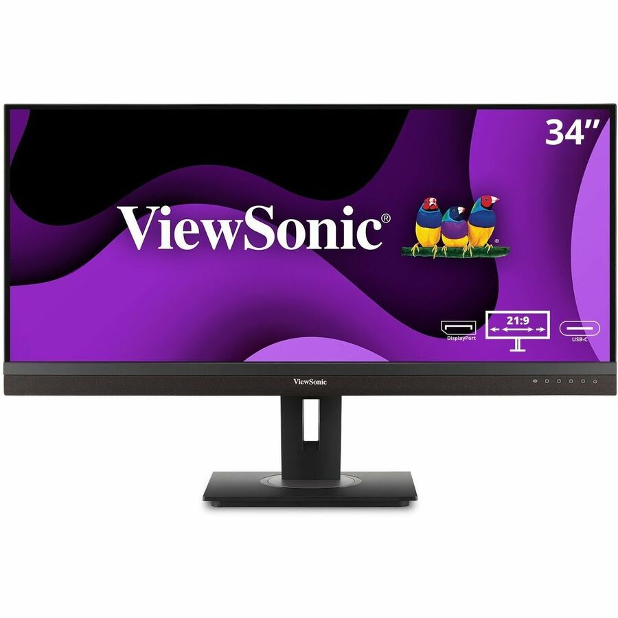 ViewSonic VG3456A 34 Inch 21:9 UltraWide QHD 1440p IPS Monitor with Ergonomics Design,
