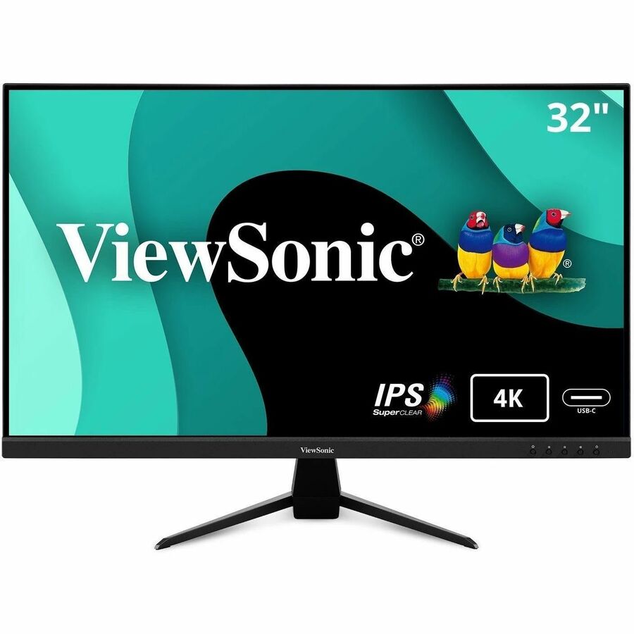 ViewSonic VX3267U-4K 4K UHD 32 Inch IPS Monitor with 65W USB C, HDR10 Content Support,