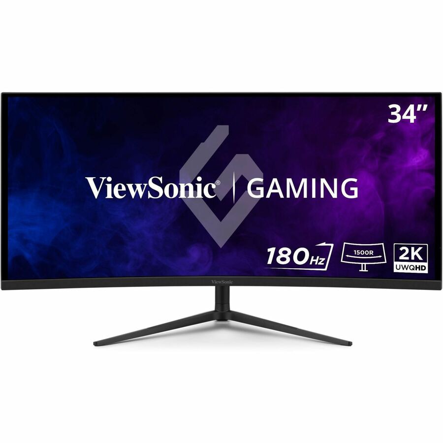 ViewSonic VX3418C-2K 34" Curved 1440p 180Hz 1ms Gaming Monitor with FreeSync