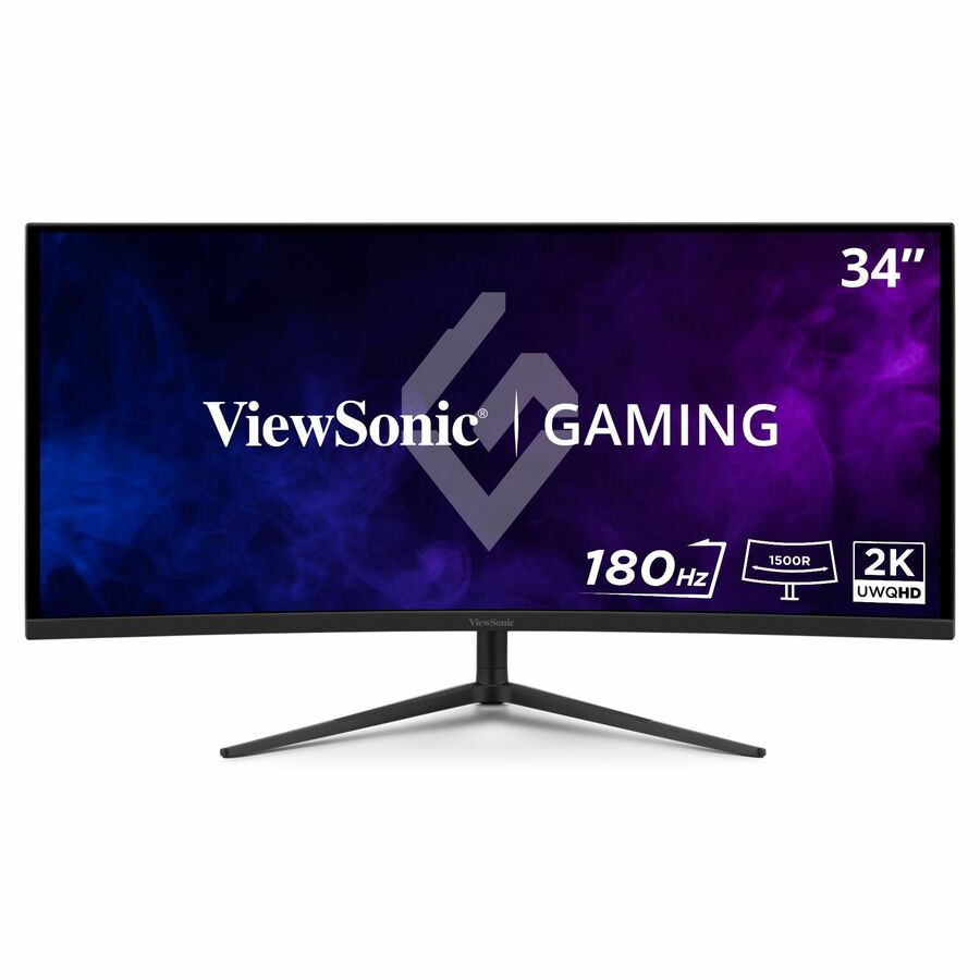 ViewSonic VX3418C-2K 34" Curved 1440p 180Hz 1ms Gaming Monitor with FreeSync