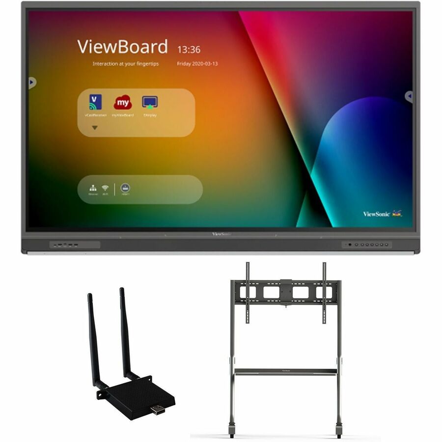 ViewSonic ViewBoard IFP6552-1C-E4 - 4K Interactive Display with WiFi Adapter and Slim