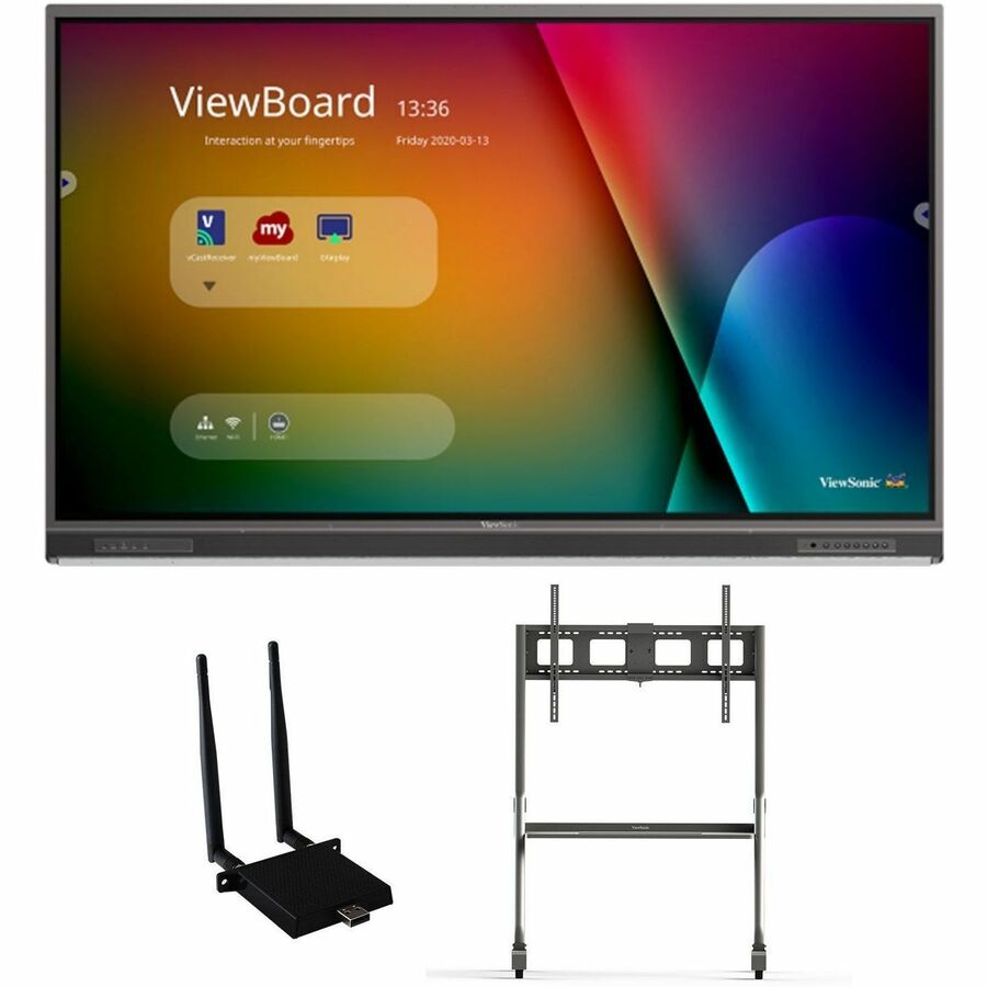 ViewSonic ViewBoard IFP7552-1C-E4 - 4K Interactive Display with WiFi Adapter and Slim
