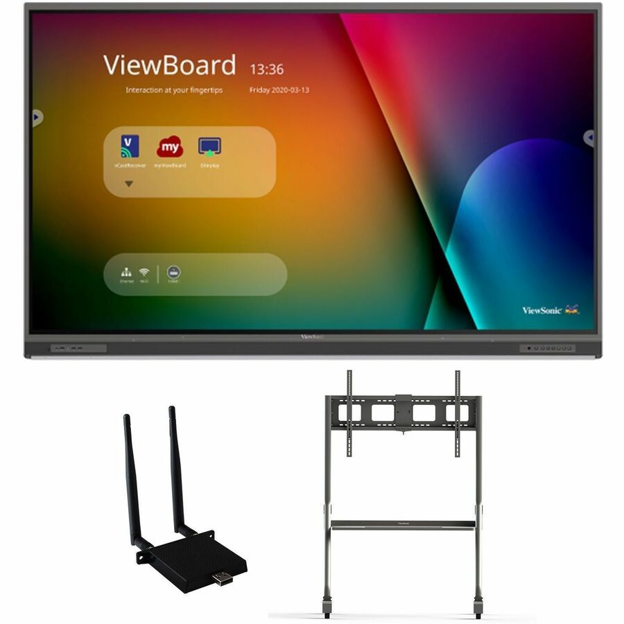 ViewSonic ViewBoard IFP8652-1C-E4 - 4K Interactive Display with WiFi Adapter and Slim