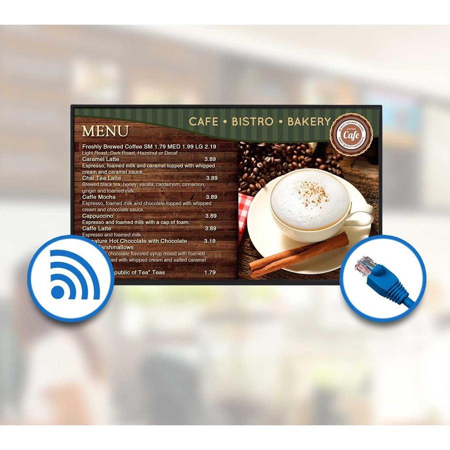 Viewsonic Cde5520 Signage Display Digital Signage Flat Panel 139.7 Cm (55") Ips 400 Cd/M² 4K Ultra Hd Black Built-In Processor Android 8.0