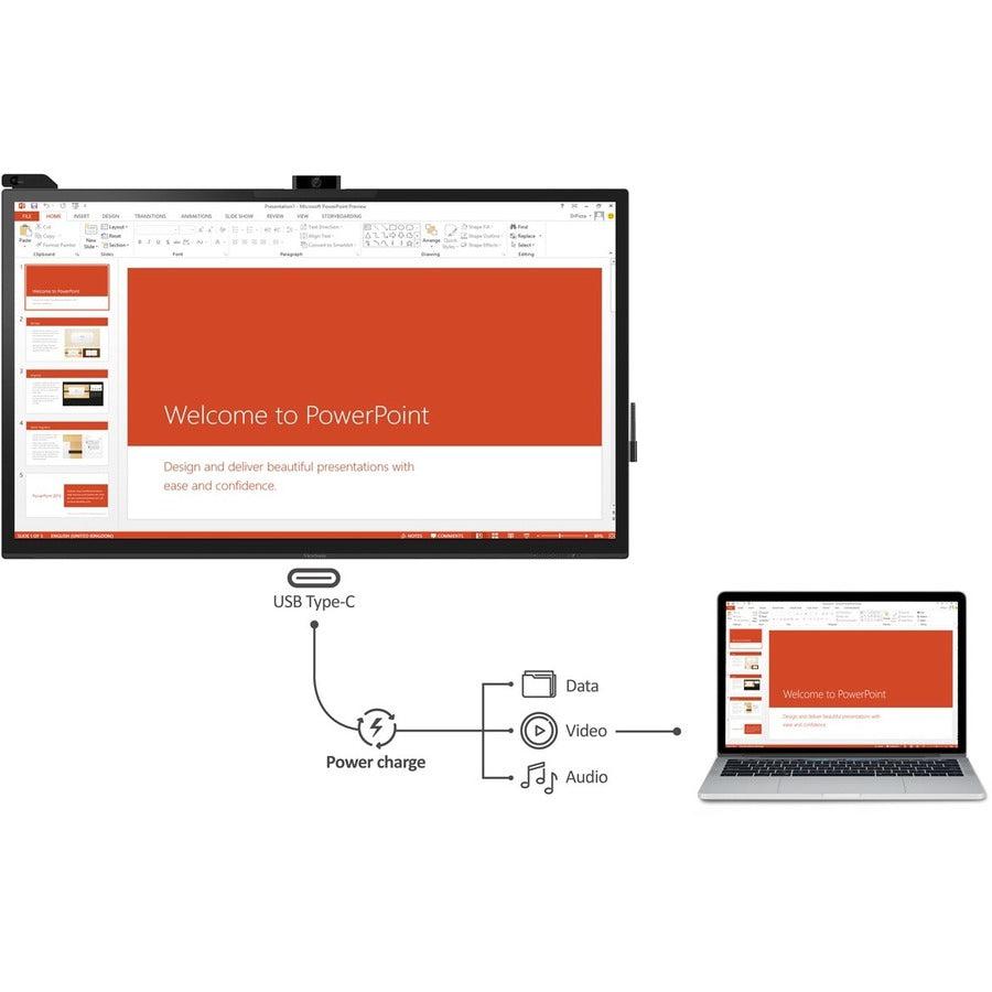 Viewsonic Ifp6570 Interactive Whiteboard 165.1 Cm (65") 3840 X 2160 Pixels Touchscreen Black Hdmi