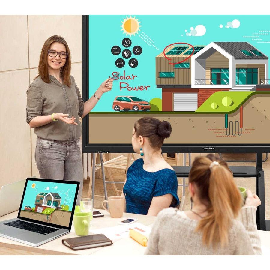 Viewsonic Ifp8650 Interactive Whiteboard 2.18 M (86") 3840 X 2160 Pixels Touchscreen Black