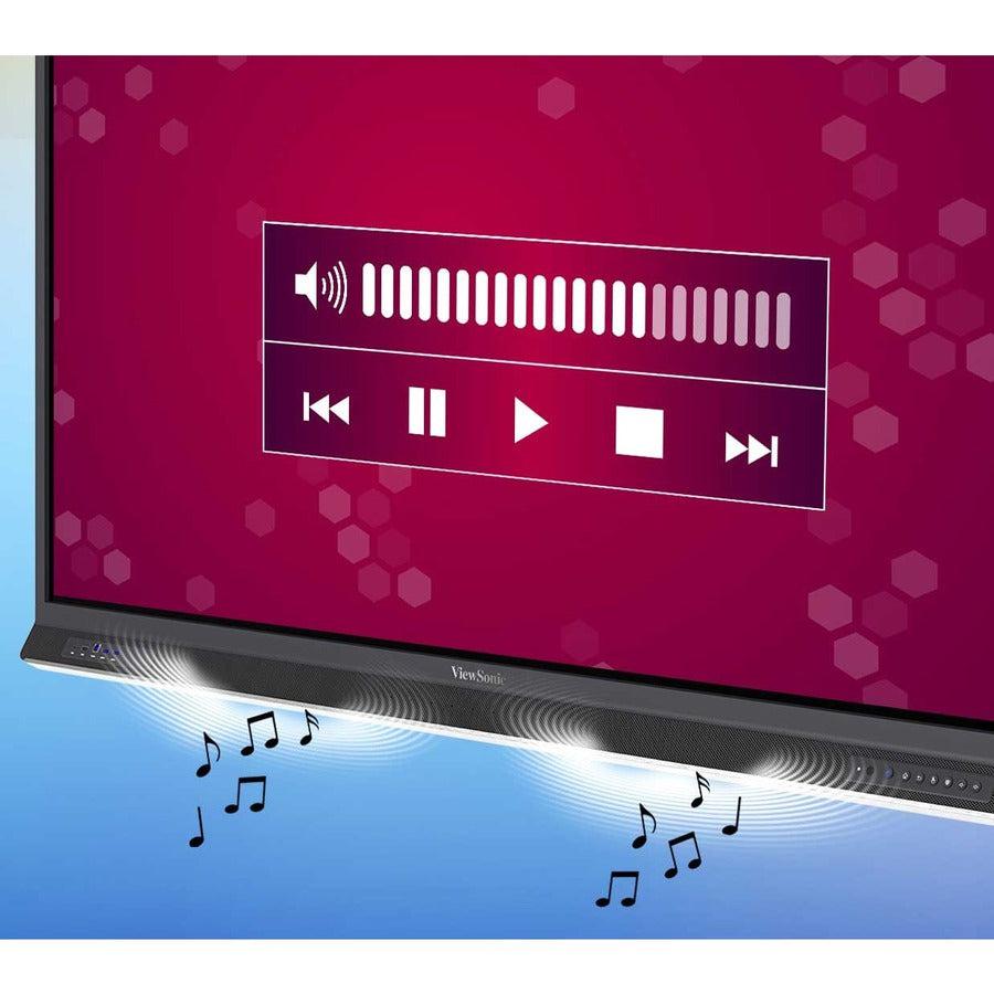 Viewsonic Ifp8652 Touch Screen Monitor 2.18 M (86") 3840 X 2160 Pixels Dual-Touch Black