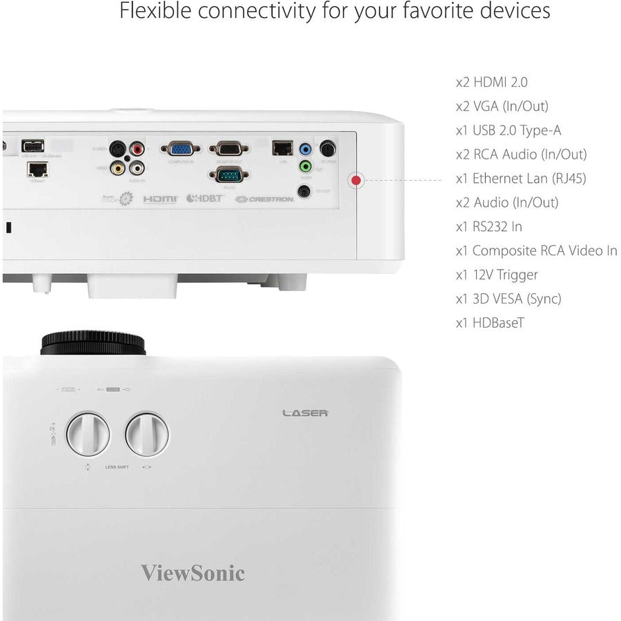 Viewsonic Ls920Wu Data Projector Standard Throw Projector 6000 Ansi Lumens Dmd Wuxga (1920X1200) White
