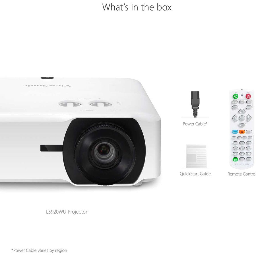 Viewsonic Ls920Wu Data Projector Standard Throw Projector 6000 Ansi Lumens Dmd Wuxga (1920X1200) White