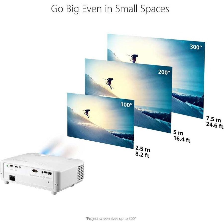 Viewsonic Px748-4K Data Projector Short Throw Projector 4000 Ansi Lumens Dlp 2160P (3840X2160) White