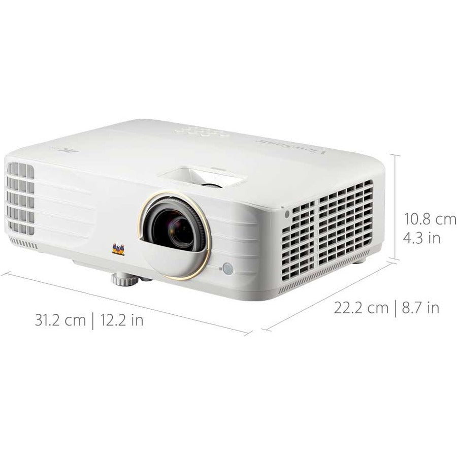 Viewsonic Px748-4K Data Projector Short Throw Projector 4000 Ansi Lumens Dlp 2160P (3840X2160) White