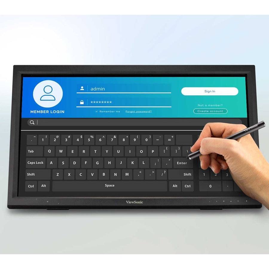 Viewsonic Td2223 Touch Screen Monitor 54.6 Cm (21.5") 1920 X 1080 Pixels Multi-Touch Multi-User Black