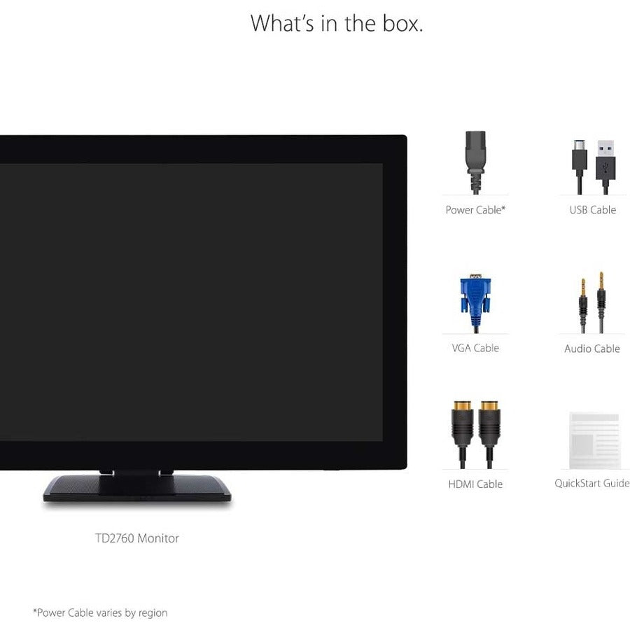 Viewsonic Td2760 Touch Screen Monitor 68.6 Cm (27") 1920 X 1080 Pixels Multi-Touch Multi-User Black