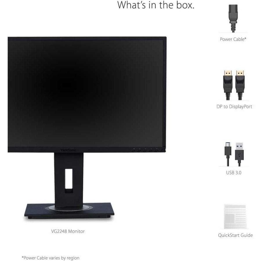 Viewsonic VG2248 - 22" 1080p IPS Ergonomic Monitor
