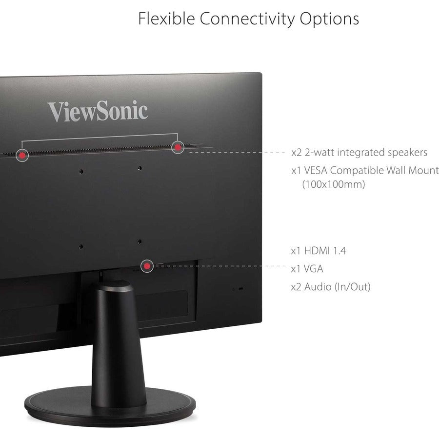 Viewsonic Va2747-Mhj Computer Monitor 68.6 Cm (27") 1920 X 1080 Pixels Full Hd Led Black