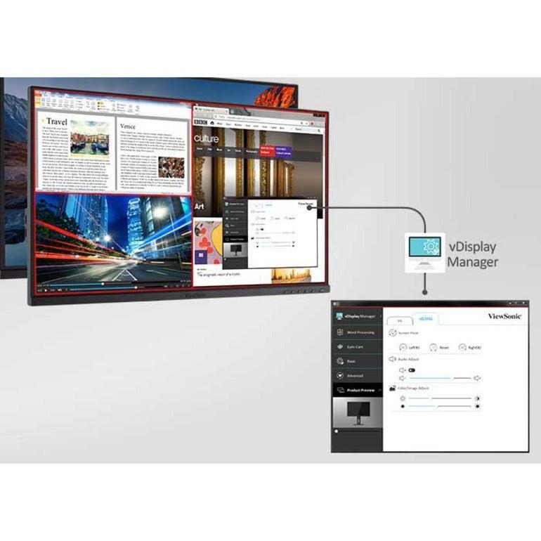 Viewsonic Vg Series Vg2455_56A_H2 61 Cm (24") 1920 X 1080 Pixels Full Hd Black
