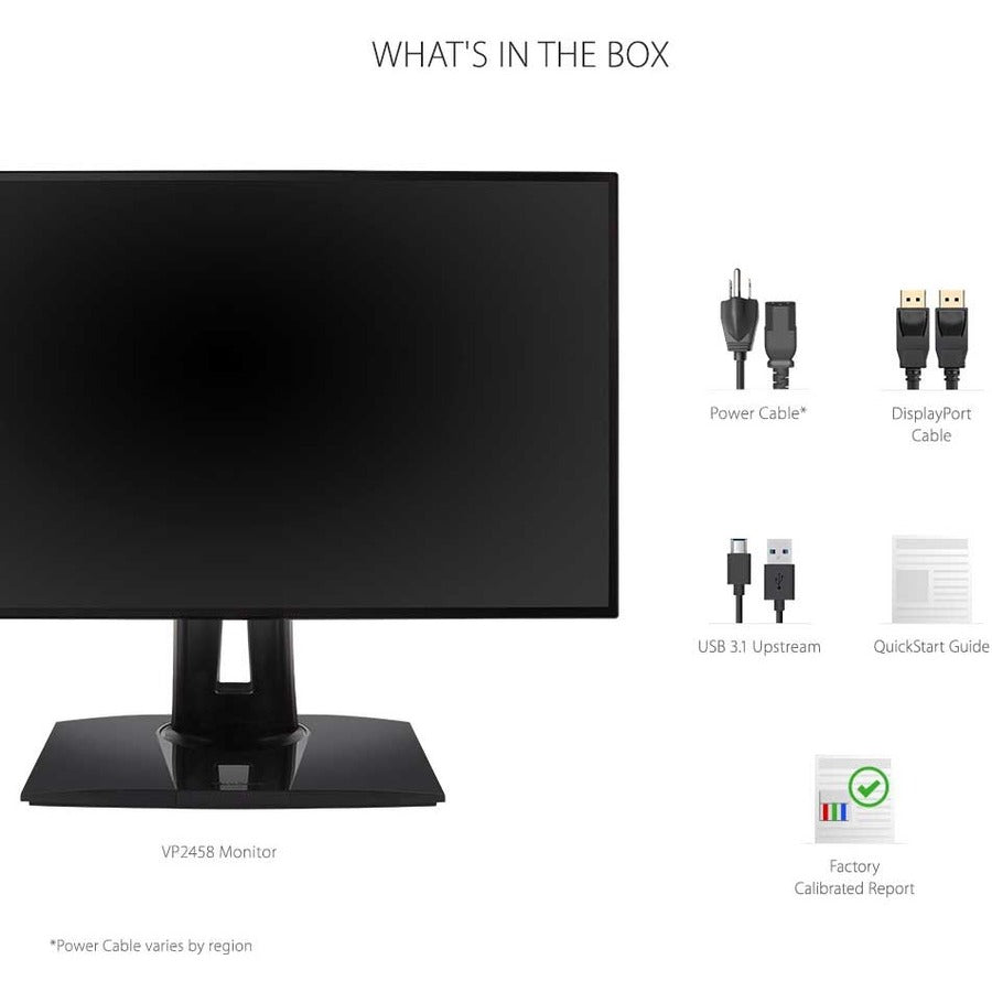 Viewsonic Vp Series Vp2458 Led Display 60.5 Cm (23.8") 1920 X 1080 Pixels Full Hd Black