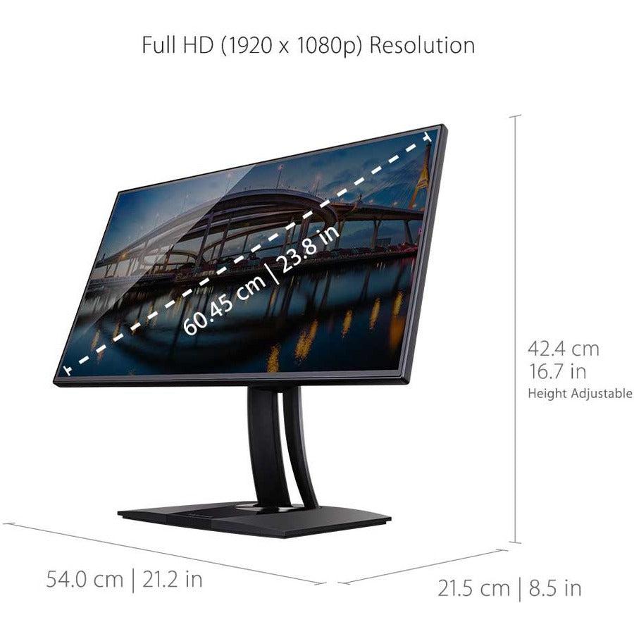 Viewsonic Vp Series Vp2458 Led Display 60.5 Cm (23.8") 1920 X 1080 Pixels Full Hd Black