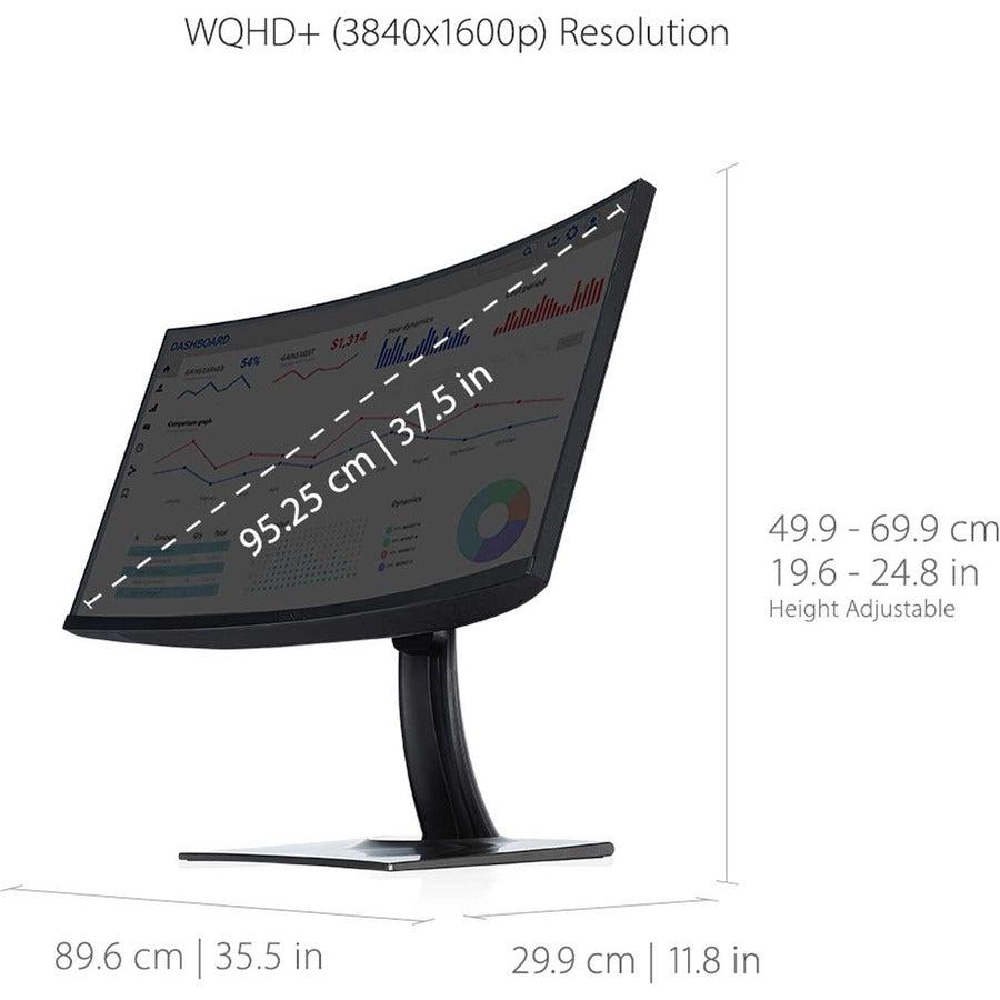 Viewsonic Vp3881A Computer Monitor 96.5 Cm (38") 3840 X 1600 Pixels Quad Hd+ Led Black
