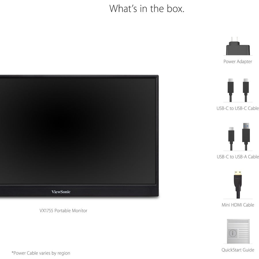 Viewsonic Vx Series Vx1755 Computer Monitor 43.2 Cm (17") 1920 X 1080 Pixels Full Hd Led Black, Grey