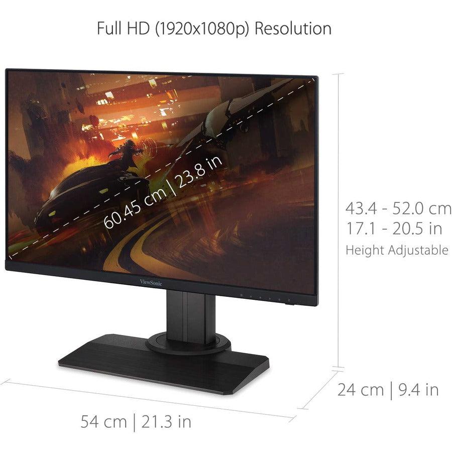 Viewsonic Xg2431 Computer Monitor 61 Cm (24") 1920 X 1080 Pixels Full Hd Led Black