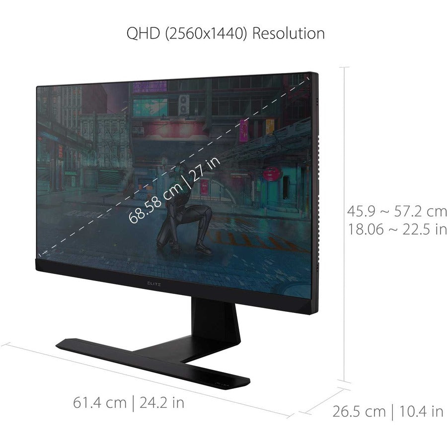 Viewsonic Xg271Qg Computer Monitor 68.6 Cm (27") 2560 X 1440 Pixels 2K Ultra Hd Led Black