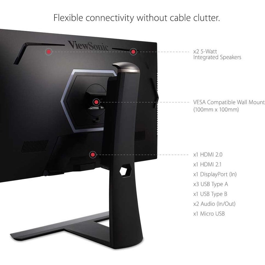 Viewsonic Xg320U Computer Monitor 81.3 Cm (32") 3840 X 2160 Pixels 4K Ultra Hd Led Black