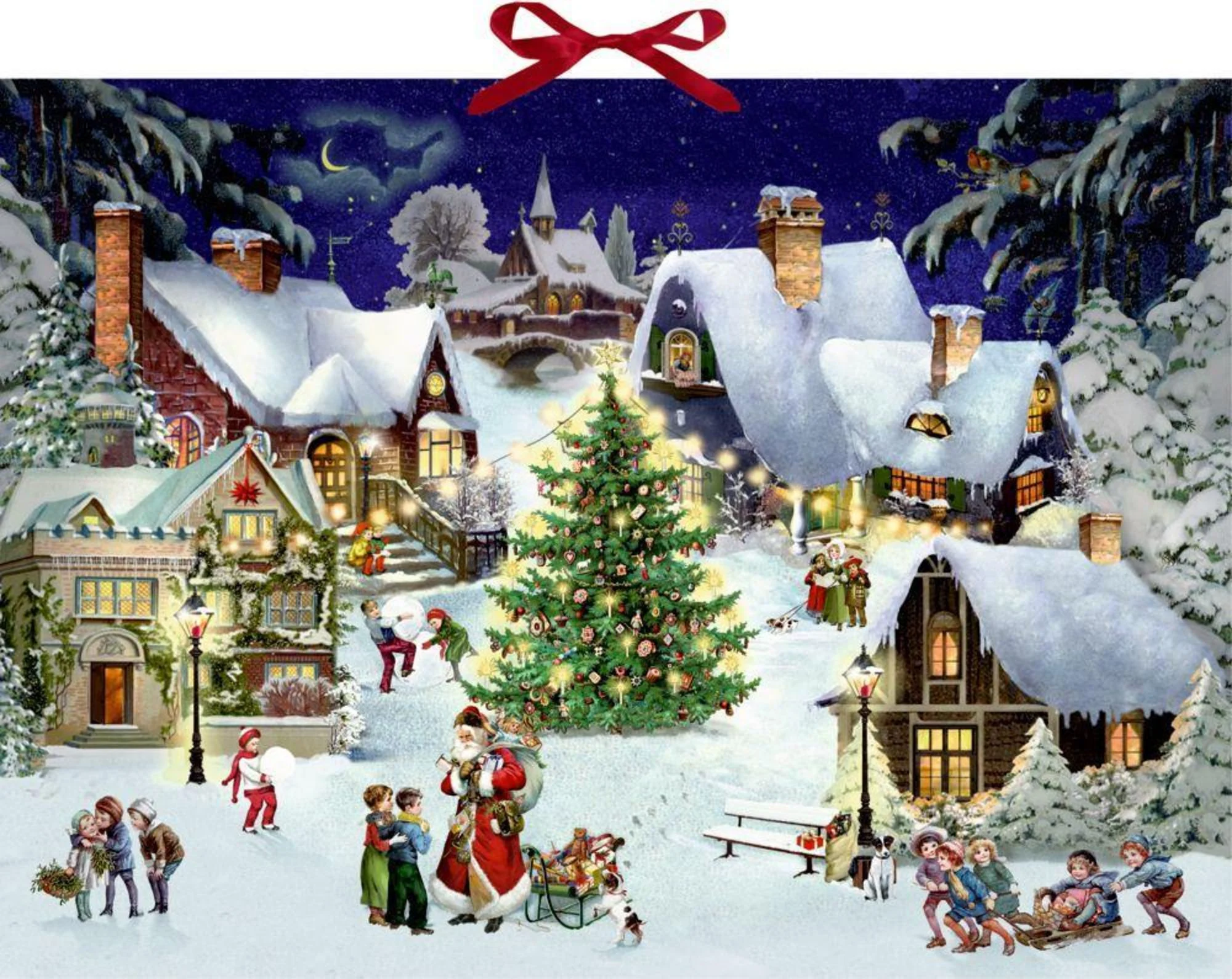 Village on the Hill - Wall Advent Calendar