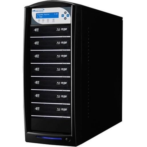 Vinpower Digital SharkBluCP BD CopyProtection Blu-ray/DVD/CD Tower Duplicator SHARKBLUCP-S7T-BK