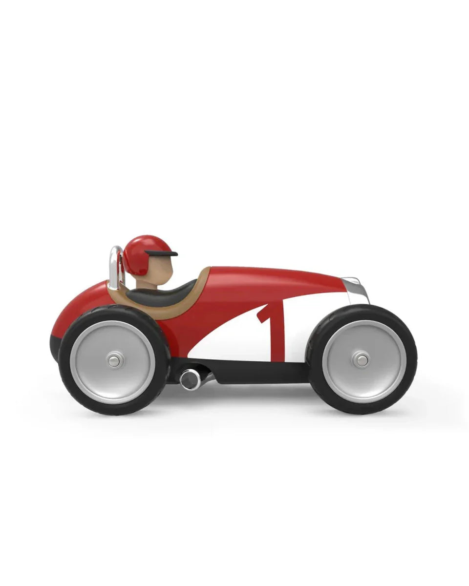 Vintage Open-Wheeled Racing Car Red