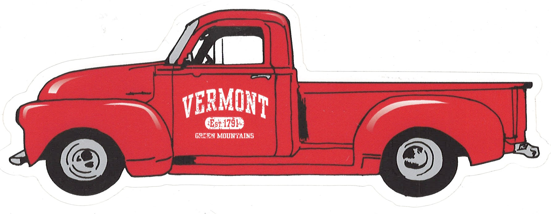 Vintage Truck - Vermont Decal