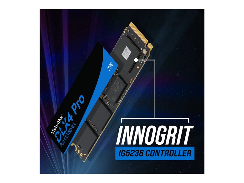 VisionTek DLX4 Pro - SSD - encrypted - 512 GB - internal - M.2 2280 - PCIe 4.0 x4 (NVMe) - TCG Opal Encryption 2.0