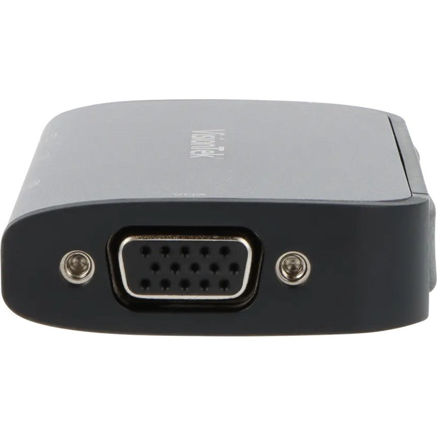 VisionTek USB-C MST Display Adapter with Power Passthrougha - 1 x USB Type C - Male - 1 x