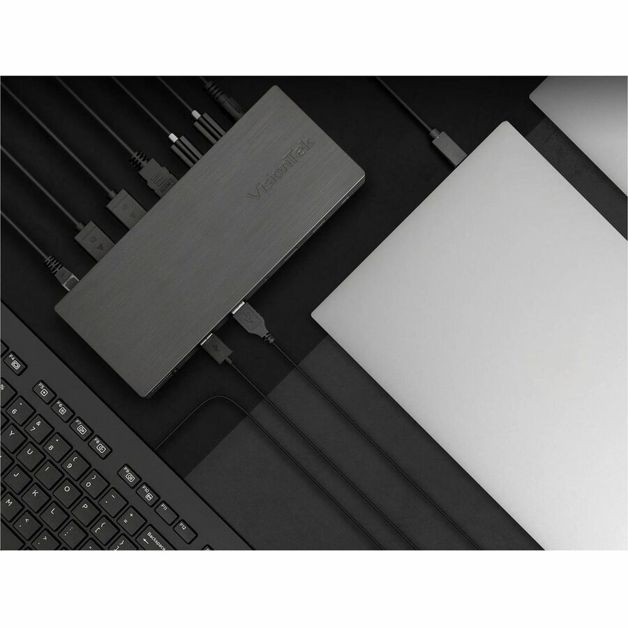 VisionTek VT4950 Docking Station - for Notebook/Desktop PC/Monitor/Mouse/Keyboard - 230 W