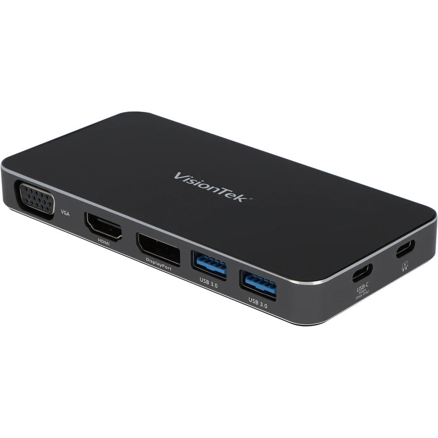 Visiontek Vt210 Dual Display Usb-C Docking Station With Power Passthrough