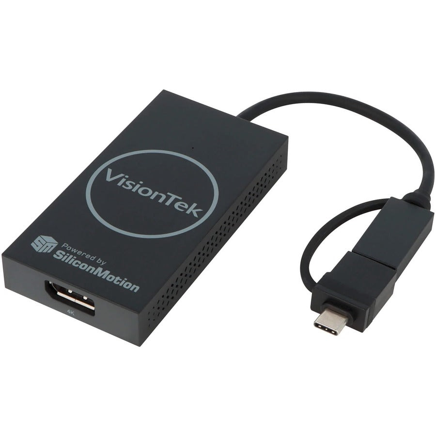 Vt80 Usb To Displayport Adapter,4K 30Hz Usb-C / Usb-3.0 Bus Powered