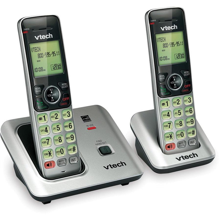 Vtech Cs6619-2 Dect 6.0 Cordless Phone - Black, Silver