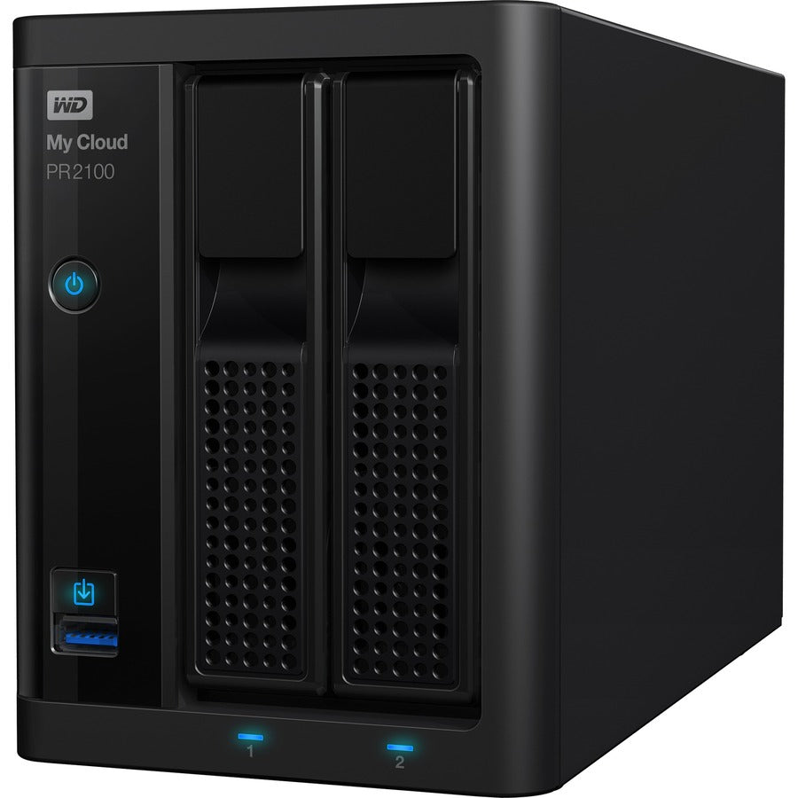 WD 4TB My Cloud PR2100 Pro Series Media Server with Transcoding, NAS - Network Attached Storage WDBBCL0040JBK-NESN