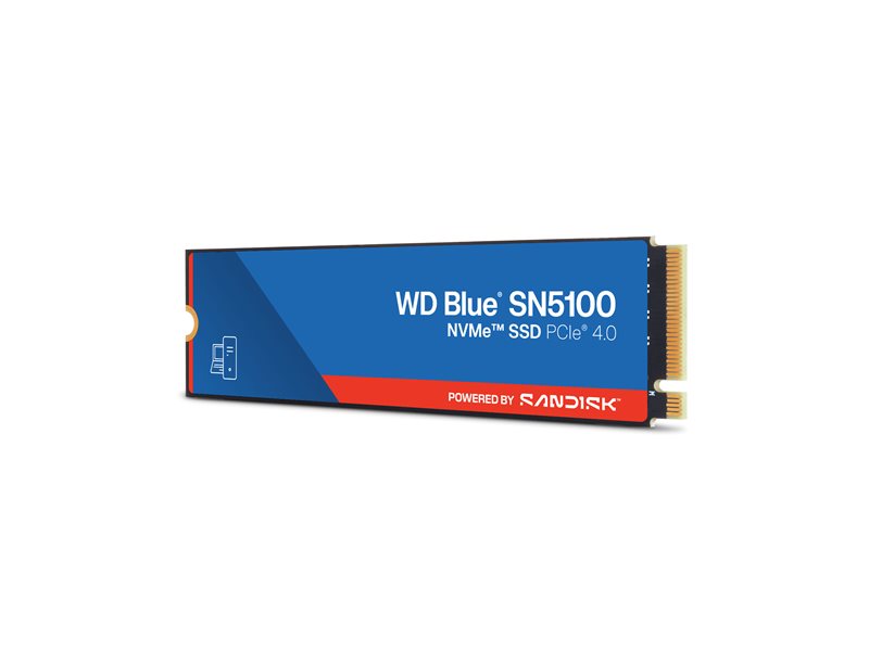 WD Blue SN5100 1TB PCIe 4.0 M.2 NVMe SSD High-Speed Storage for Creators