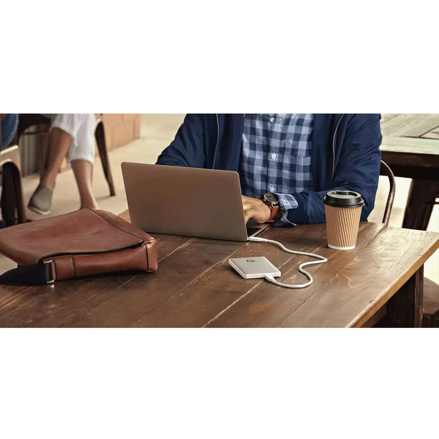 WD-IMSourcing G-DRIVE mobile USB-C 4 TB Portable Hard Drive - 2.5 External - Silver" 0G10348-1